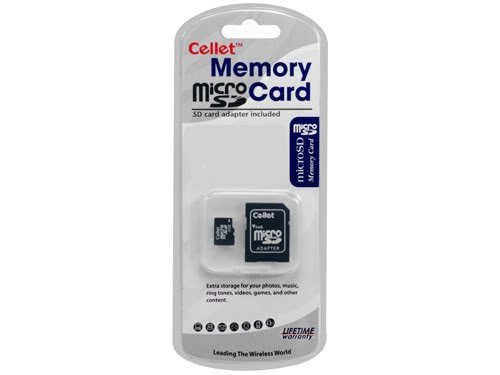 Cellet MicroSD 4GB Memory Card for Motorola ic502 Phone with SD Adapter.並行輸入品