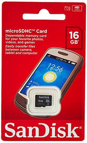 Sandisk SDSDQM-016G - B35A 16GB MicroSDHC Memory Card Class 4 RETAIL PACKAGEBlack並行輸入品