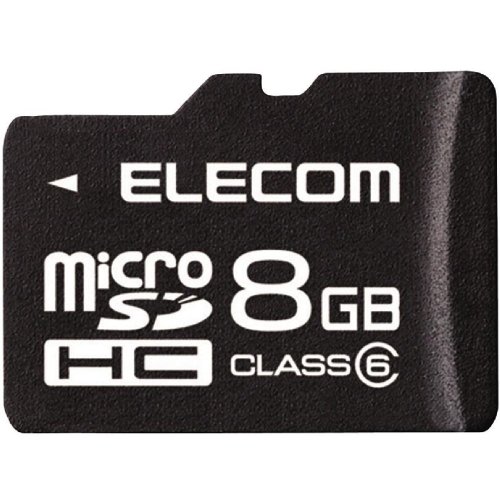 ELECOM MF-NMRSDH08GC6 MicroSDHC Card 8GB CLASS6 No Adapter並行輸入品
