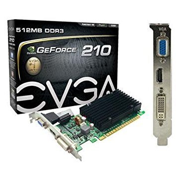 EVGA 512-p31311-kr GeForce 210グラフィックカード520MHz Core512MB ddr3SDRAMPCIe PCI
