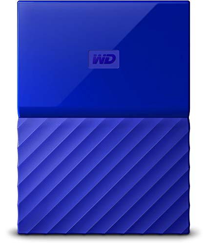 WD ポータブルHDD 4TB USB3.0 ブルー 暗号化 パスワード保護 3年保証 My Passport WDBYFT0040BBL-WESN並行輸
