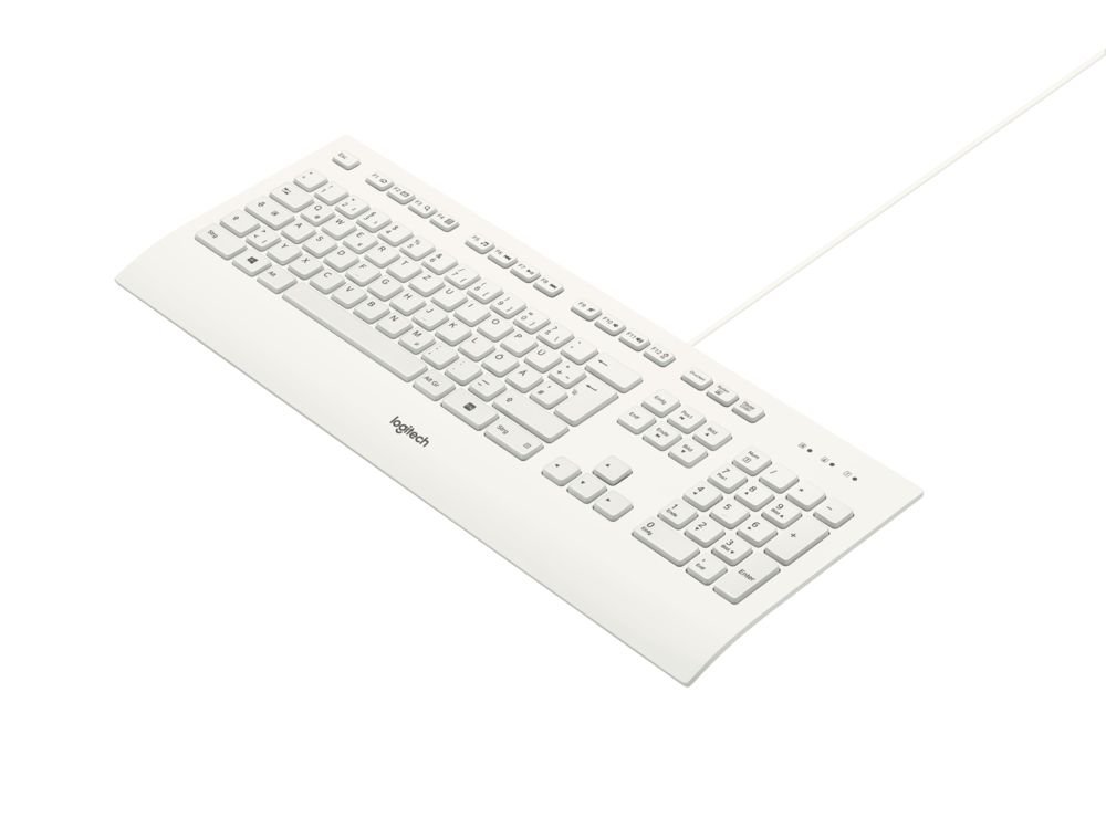 Logitech K280e Pro Wired Business Keyboard QWERTZ German Layout - White並行輸入品