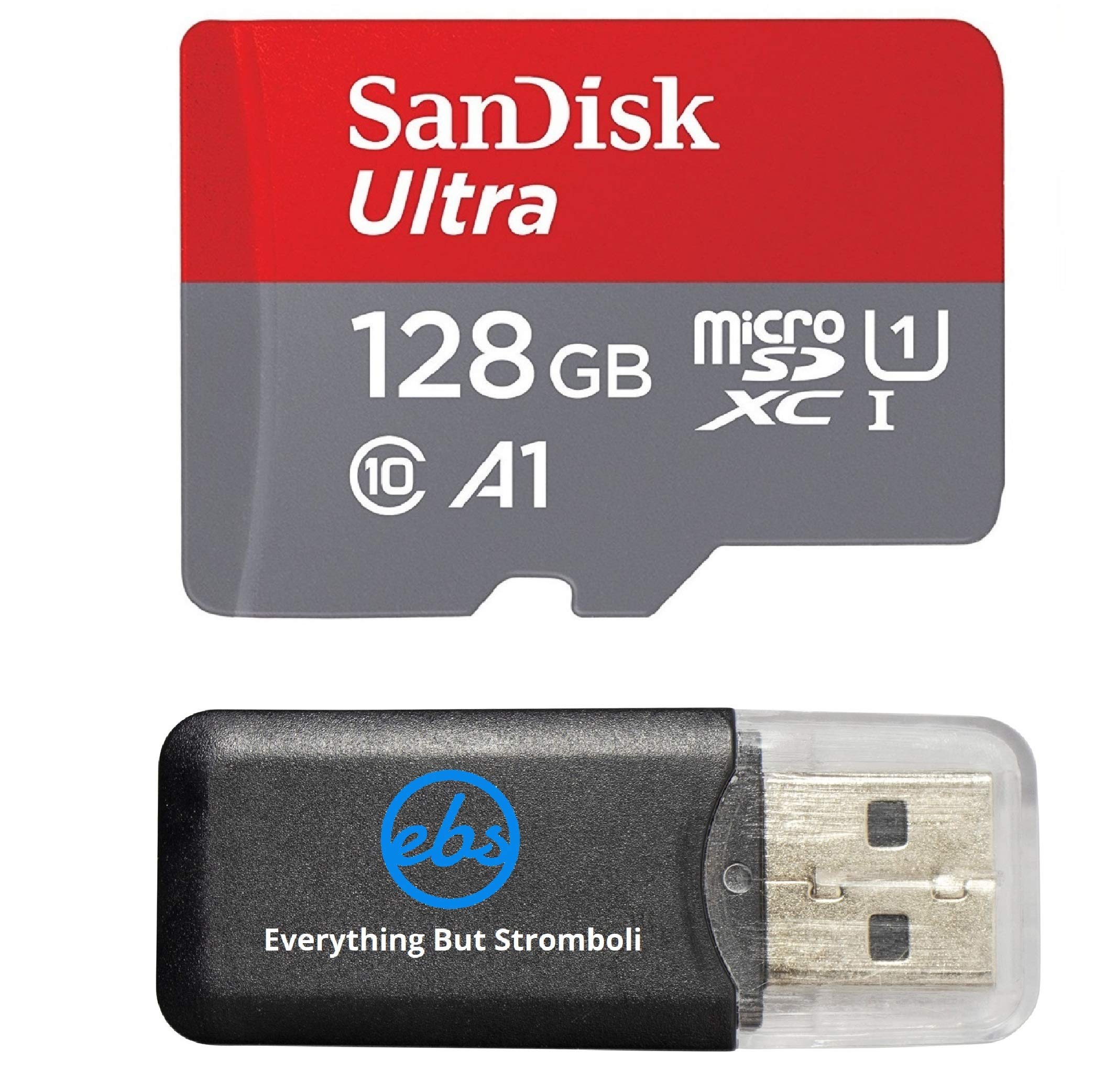 SanDisk 128GB Ultra UHS-I Class 10 100mbs MicroSDXC Memory Card works with LG V20 V30 Q6 Q8 G6 G6 X Venture K20 V Harmony S