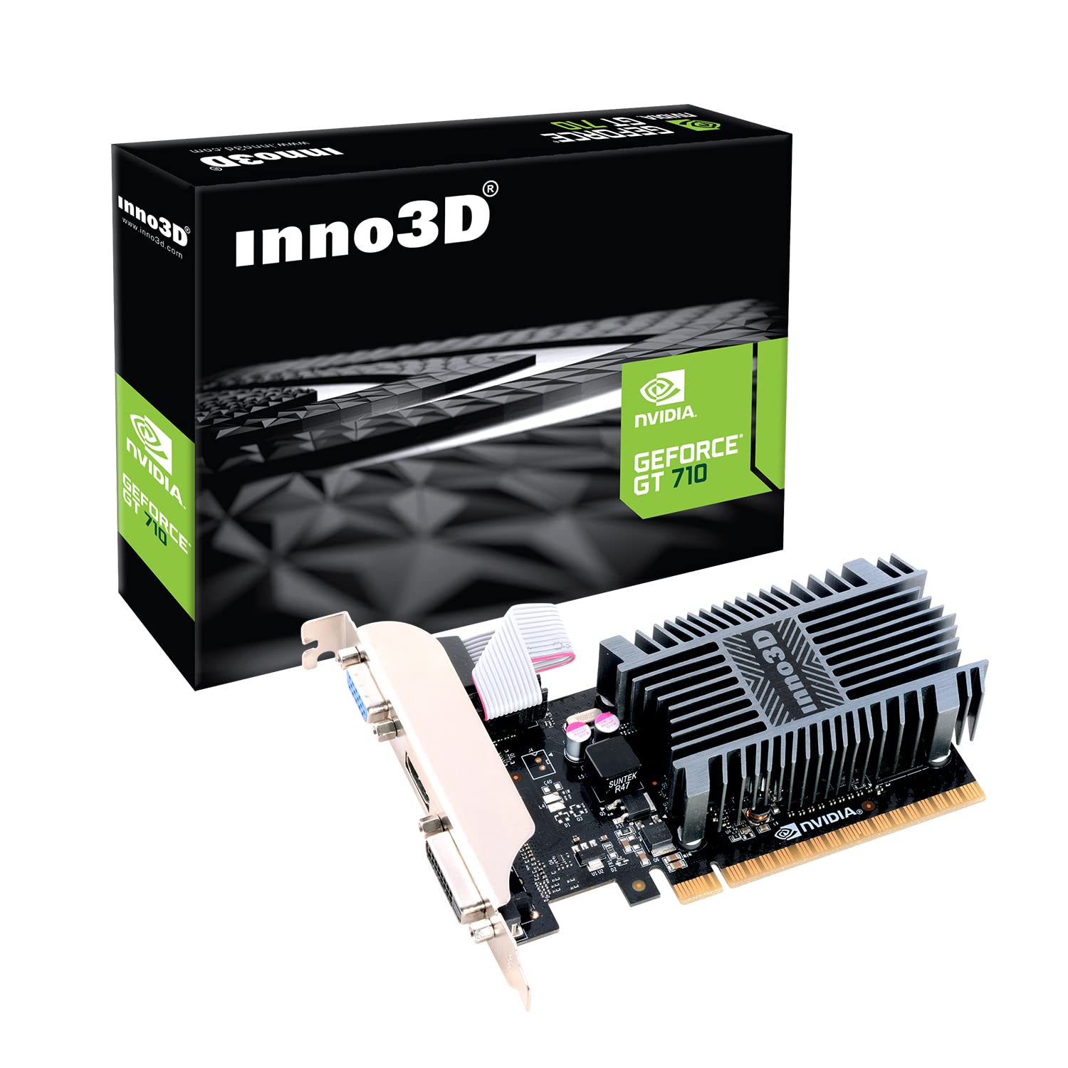 Inno3D Nvidia GeForce GT 710 2GB DDR3 LP Low Profile Video Graphics Card HDMI DVI VGA Single Slot並行輸入品