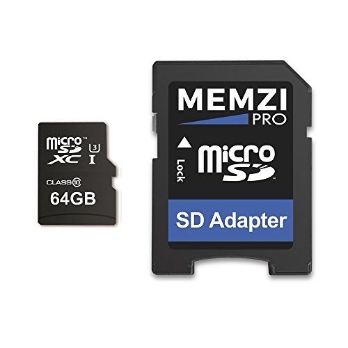 MEMZI PRO 64GB Micro SDXC Memory Card for Samsung Galaxy S9 S9 Note 8 J2 Pro A8 A8 Cell Phones - High Speed Class 10 9