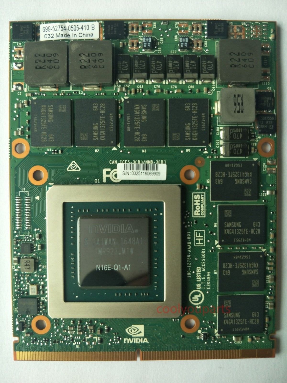 純正VC HP ZBook 17 G3 4GB NVIDIA Quadro M3000M ビデオカード 827226-001並行輸入品