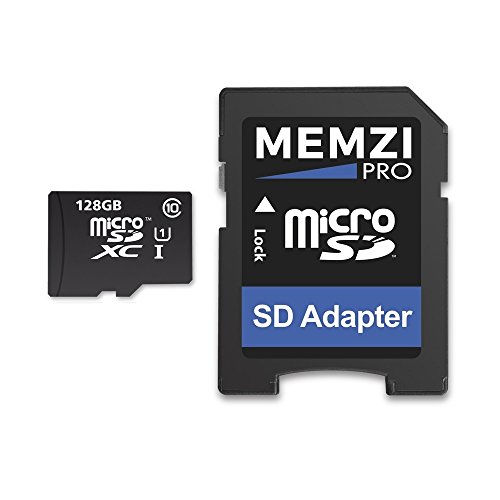 MEMZI PRO 128GB 80MBs Class 10 Micro SDXC Memory Card with SD Adapter for Samsung Galaxy Tab S6S5eS4S3S2Active2 Tab A