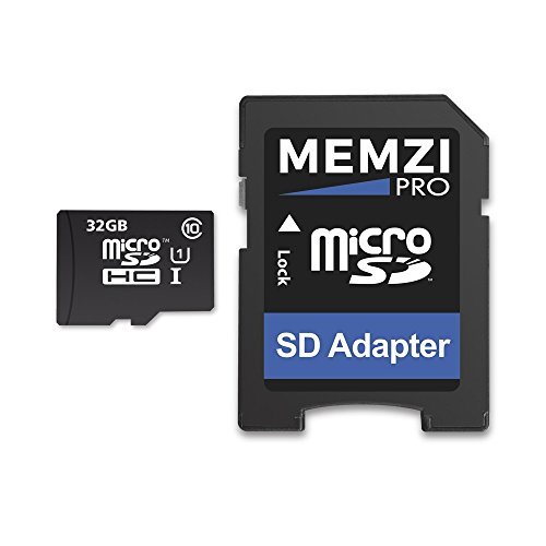 MEMZI PRO 32GB 90MBs Class 10 Micro SDHC Memory Card with SD Adapter for Alcatel 1 1C 1X 3 3C 3L 3V 3X 5 5V 7 U3