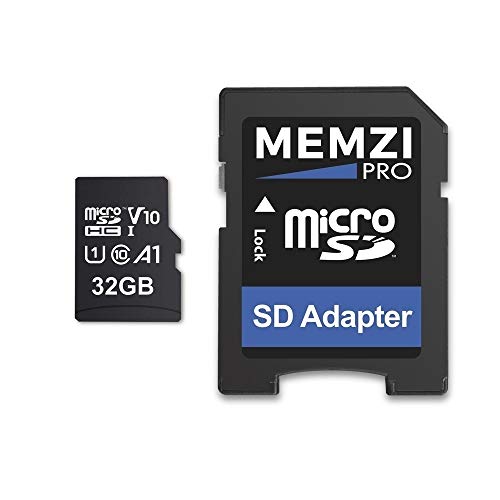 MEMZI PRO 32GB 100MBs Class 10 A1 V10 Micro SDHC Memory Card with SD Adapter Compatible for Apeman Trawo A100 A87 A80 A79