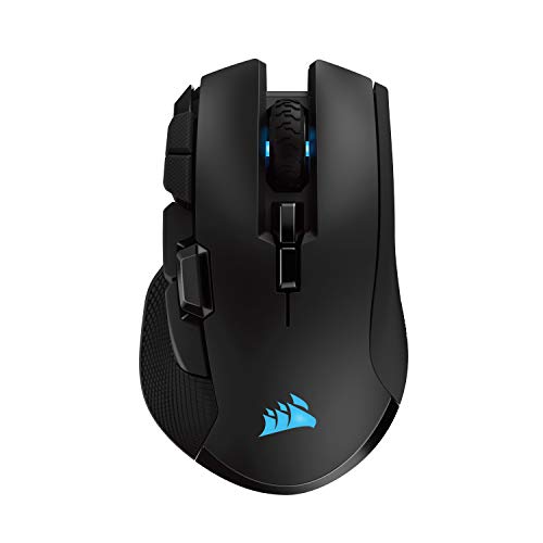 Corsair Ironclaw Wireless RGB - FPS and MOBA Gaming Mouse - 18000 DPI Optical Sensor - Sub-1 ms SLIPSTREAM Wireless並行輸