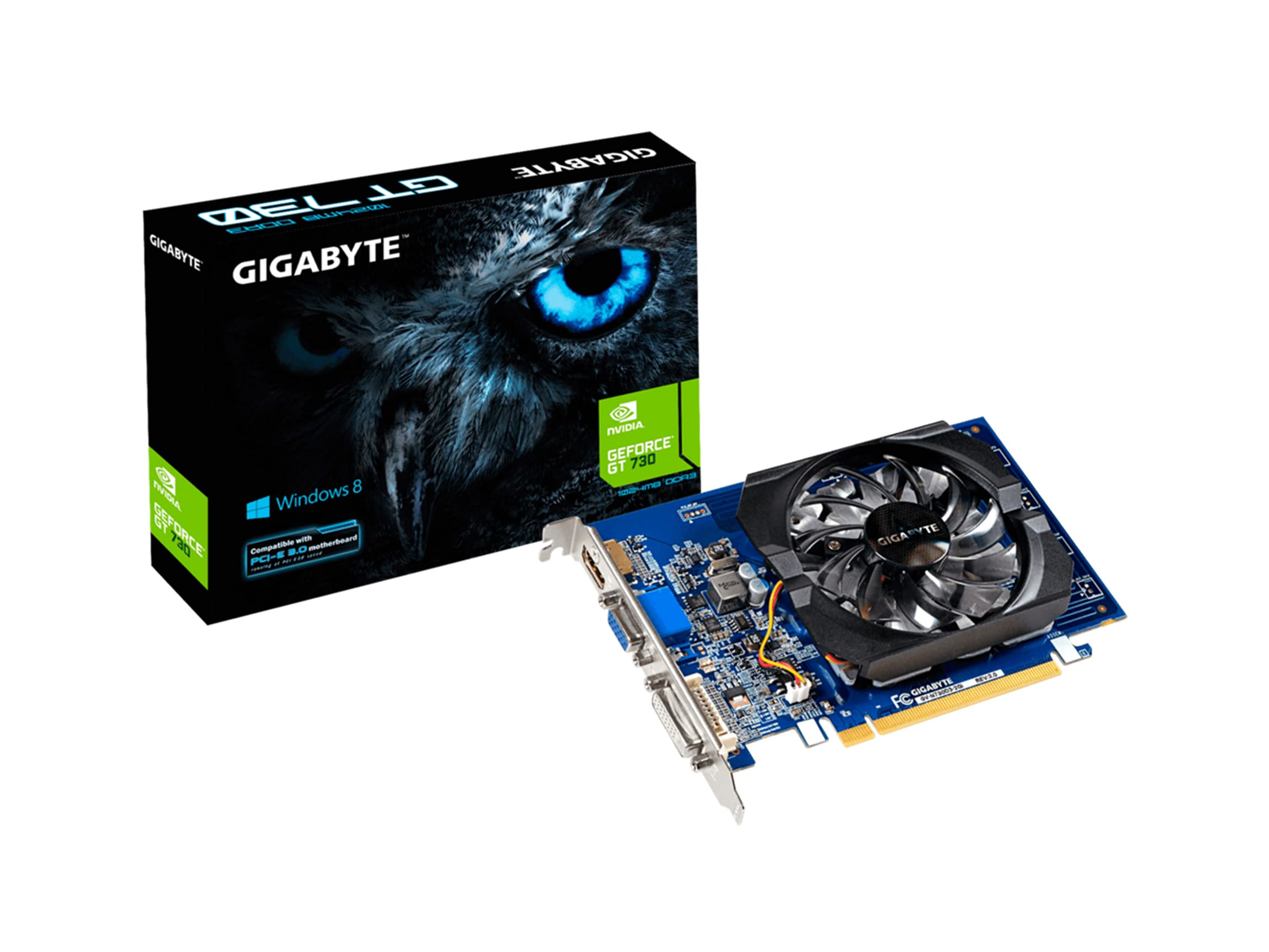 Gigabyte GeForce GT 730 2GB 64-bit DDR3 GV-N730D3-2GI REV3.0 Graphic Cards並行輸入品