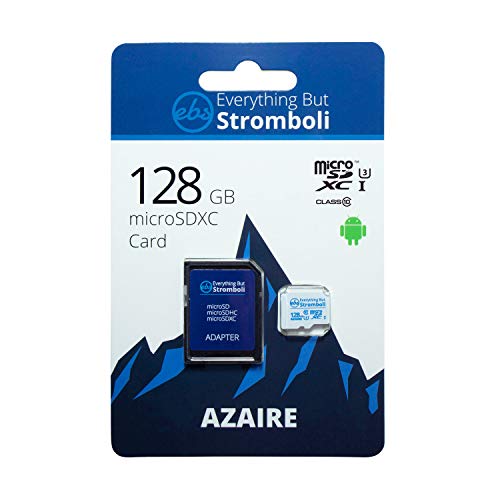 Everything But Stromboli 128GB Azaire MicroSD Memory Card Plus Adapter Works with Samsung Galaxy Phones A Series A10 A10e A