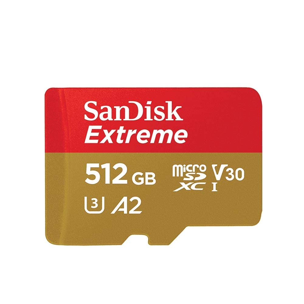 SanDisk 512GB 512G microSDXC Extreme 160MB s microSD Micro SD SDXC UHS 4K U3 V30 A2 C10 Class 10 SDSQXA1-512G Mobile Phon