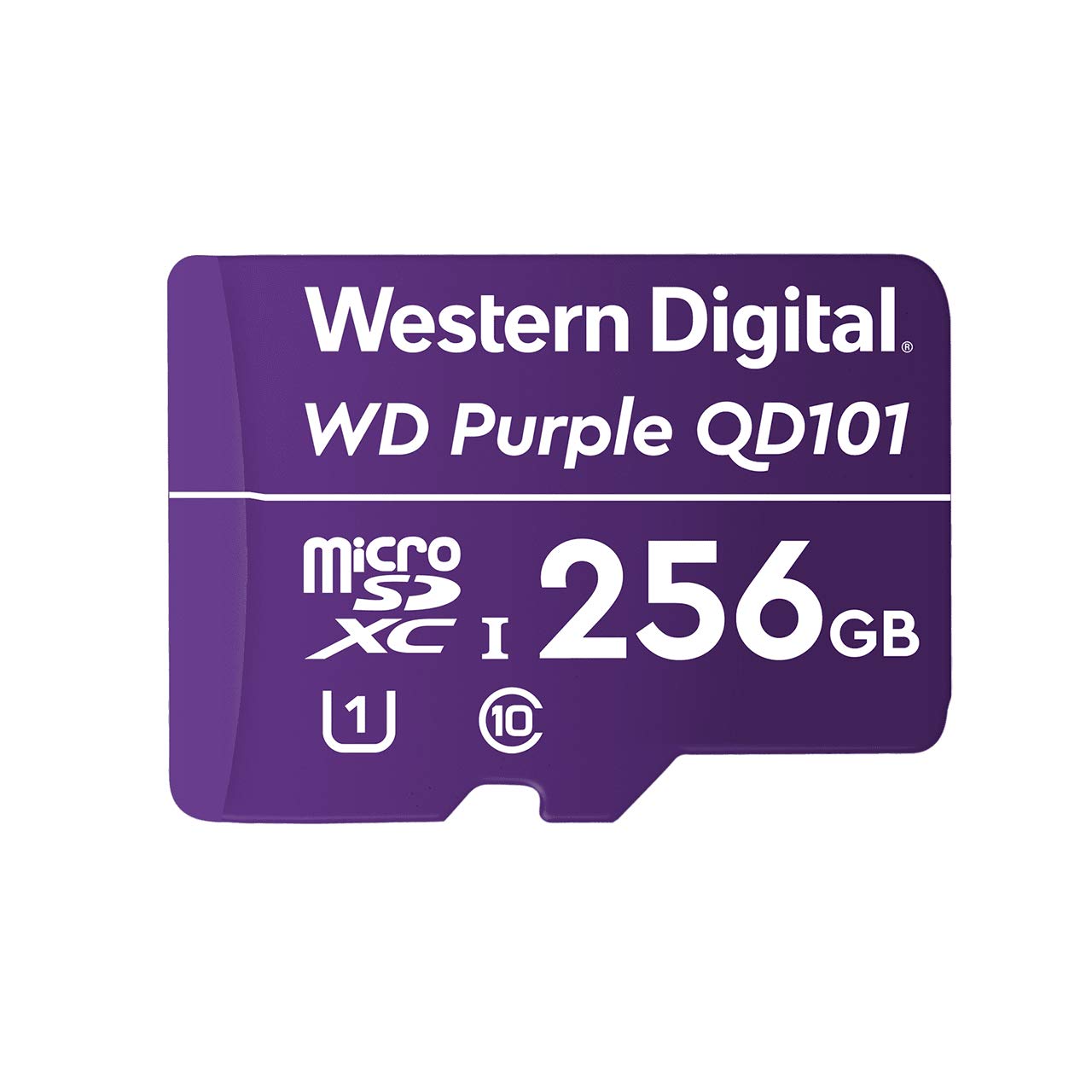 Western Digital ウエスタンデジタル WD Purple microSD カード 256GB SC QD101 SDXC UHS-I 連続録画 監視カメ