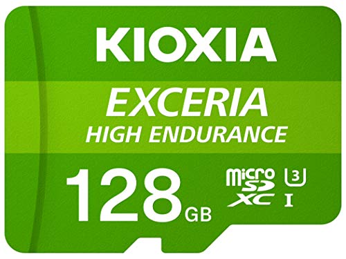 Kioxia 128GB microSD Exceria High Endurance Flash Memory Card U3 V30 C10 A1 Read 100MBs Write 85MBs LMHE1G128GG2並行輸