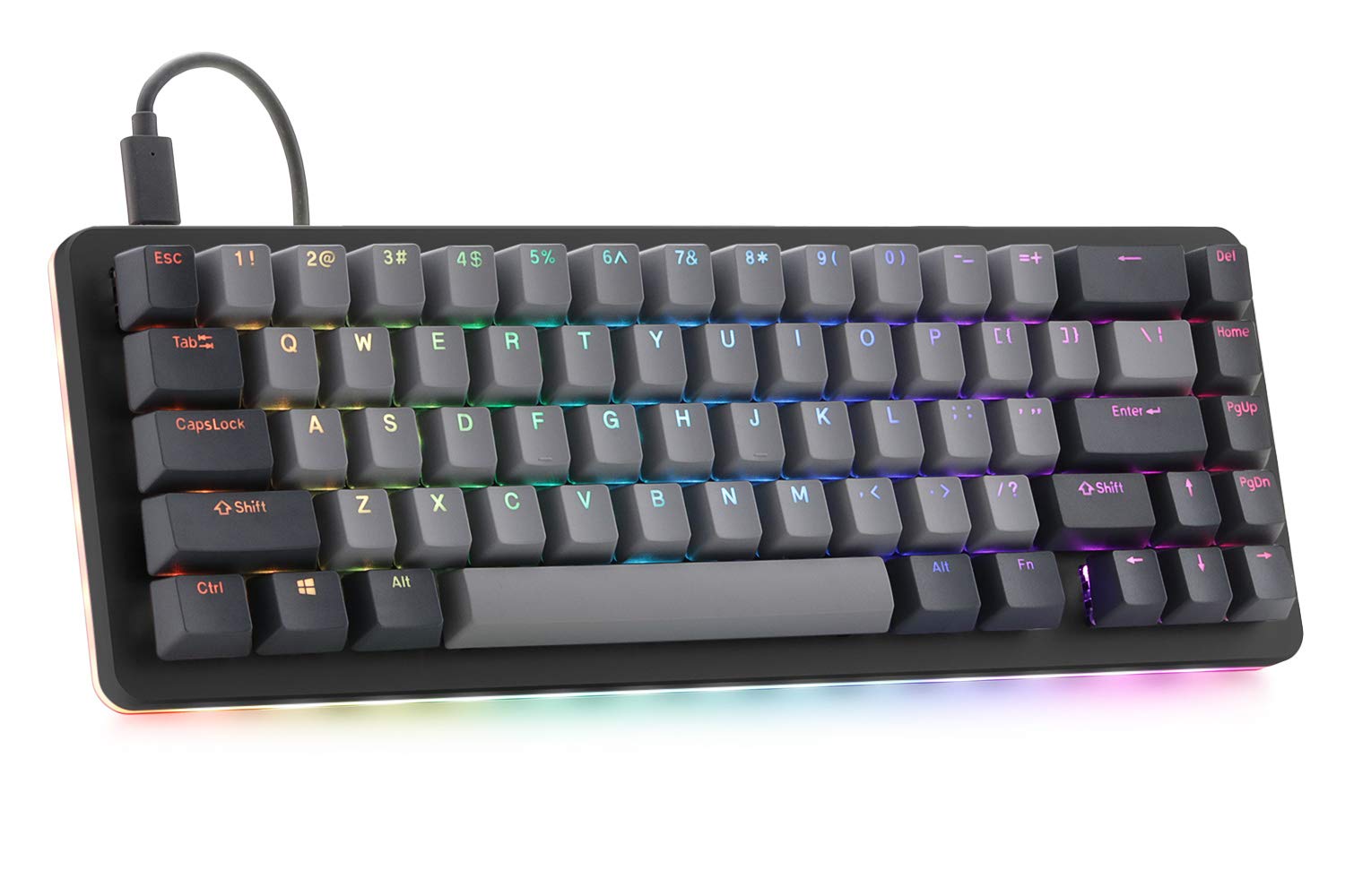 DROP ALT Mechanical Keyboard 65 67 Key Gaming Keyboard Hot-Swap Switches Programmable Macros Backlit RGB LED USB-C