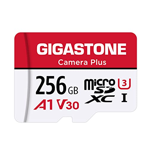 Gigastone 256GB Micro SD Card Camera Plus 4K UHD Video Recording 4K Ultra HD Action Camera with Adapter並行輸入品