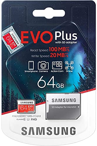 Samsung Evo Plus 2020 64GB MicroSDXC Class 10 UHS-I Flash Memory並行輸入品