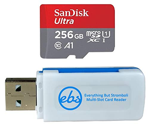 SanDisk Ultra 256GB Micro SD Memory Card Works with LG K51 LG Q70 LG Q7 LG Stylo 5 Cell Phone SDSQUA4-256G-GN6MN Bundl