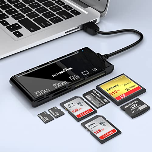 USB3.0 Multi-Card Reader SDTFCFMicro SDXDMS 7 in 1 Fast 5Gbps Memory Card ReaderWriterHub for SD SDXC SDHC CF CFI TF