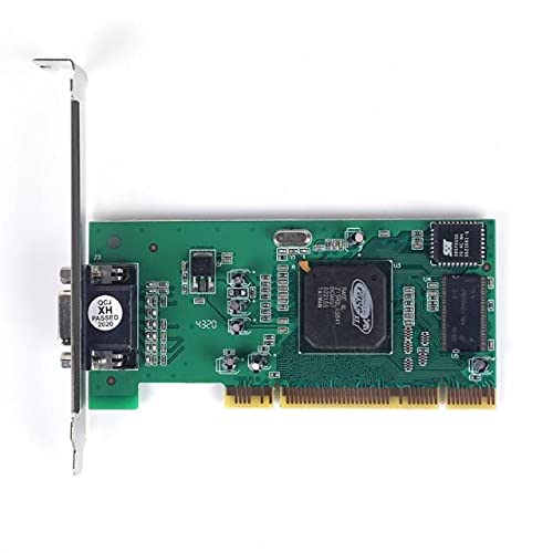 Connectors Desktop Computer PCI Graphics Card ATI Rage XL 8MB Tractor Card with Two-Notch Design Compatible with 64-bit PCI-