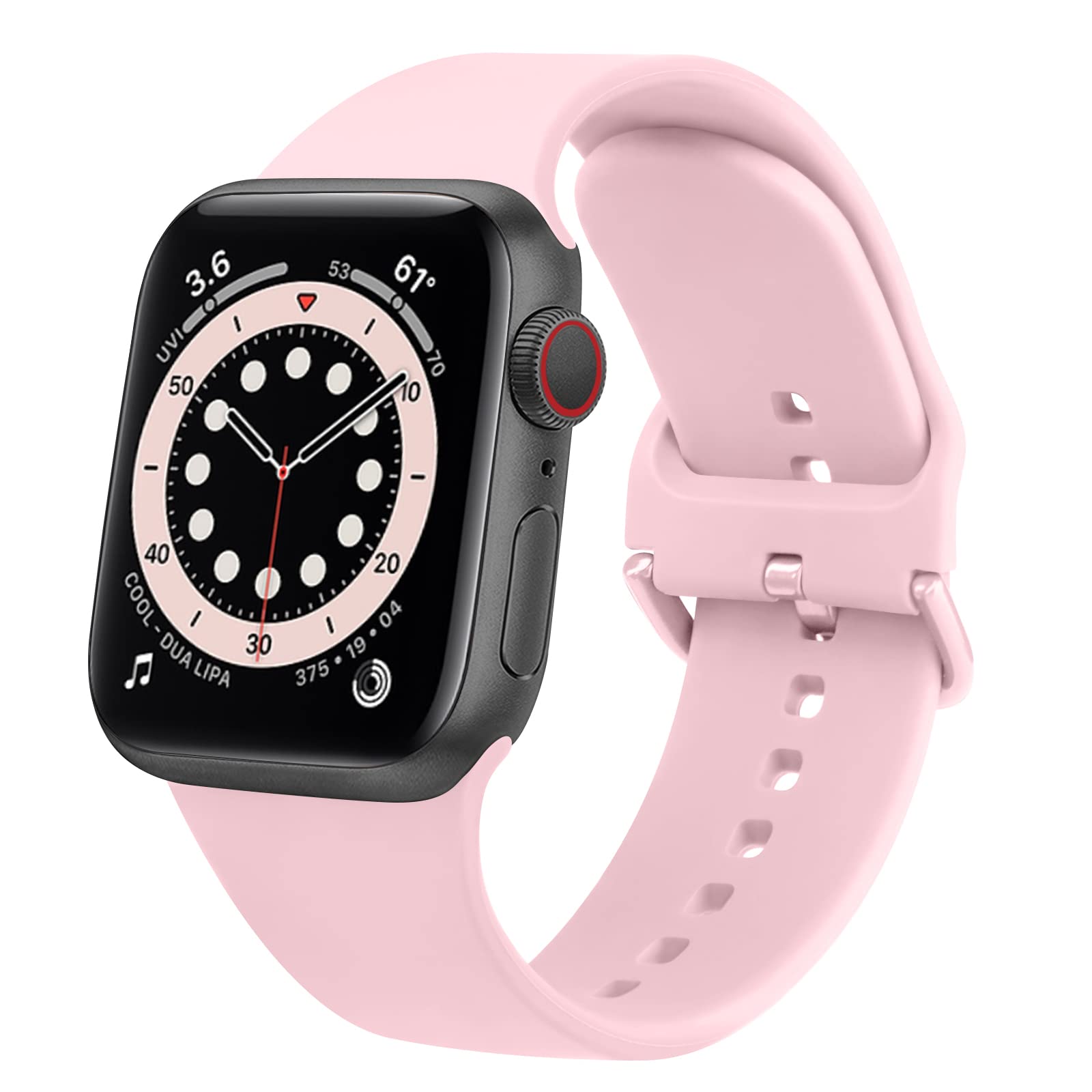 Bands Compatible with Apple Watch Bands 45mm 44mm 42mm for Women Men Replacement Strap with Classic Buckle for iWatch Series
