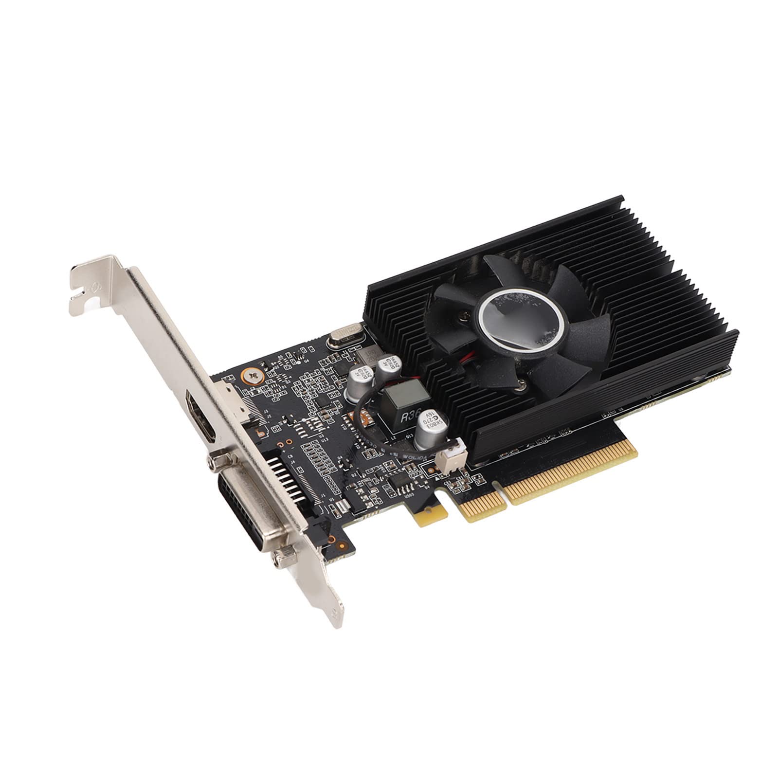 Dilwe GT1030 4GB DDR4 Graphics Card 64bit Desktop Computer Game Video Graphics Card with Powerful Image Processing Capabilit