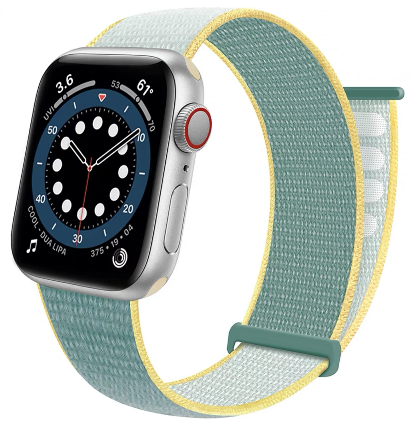 NOSENT Nylon Sport Loop Band Compatible with Apple Watch Band 38mm 40mm 41mm 42mm 44mm 45mmSuitable for iWatch series SE76