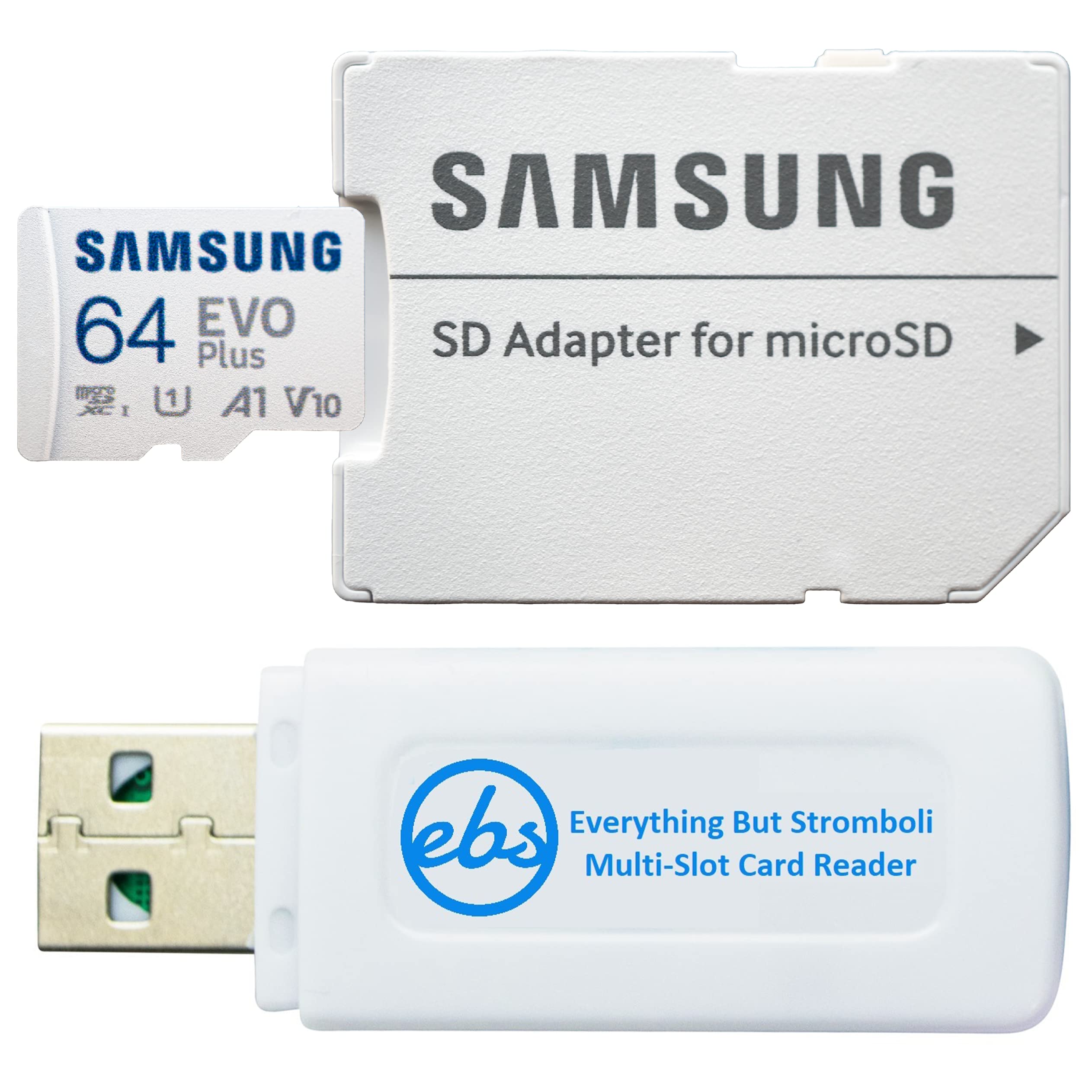 Samsung MicroSDXC 64GB EVO Plus SD Card with Adapter Works with Samsung Galaxy Tab S6 Lite 2022 MB-MC64KA Class 10 U1 A1