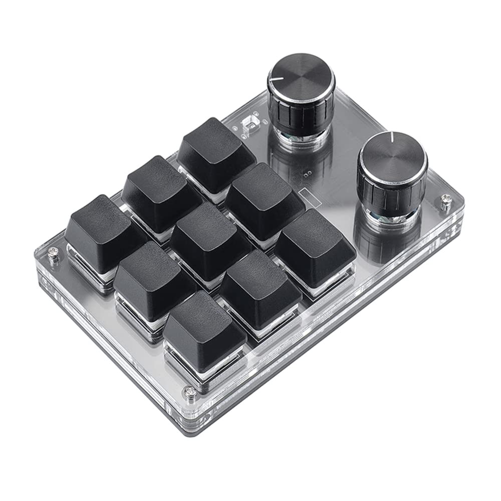 Wireless Programming Macro Keyboard 9 Key Mini Mechanical Gaming Keyboard Custom Double Knob KeyPad Rechargable Hotswap R