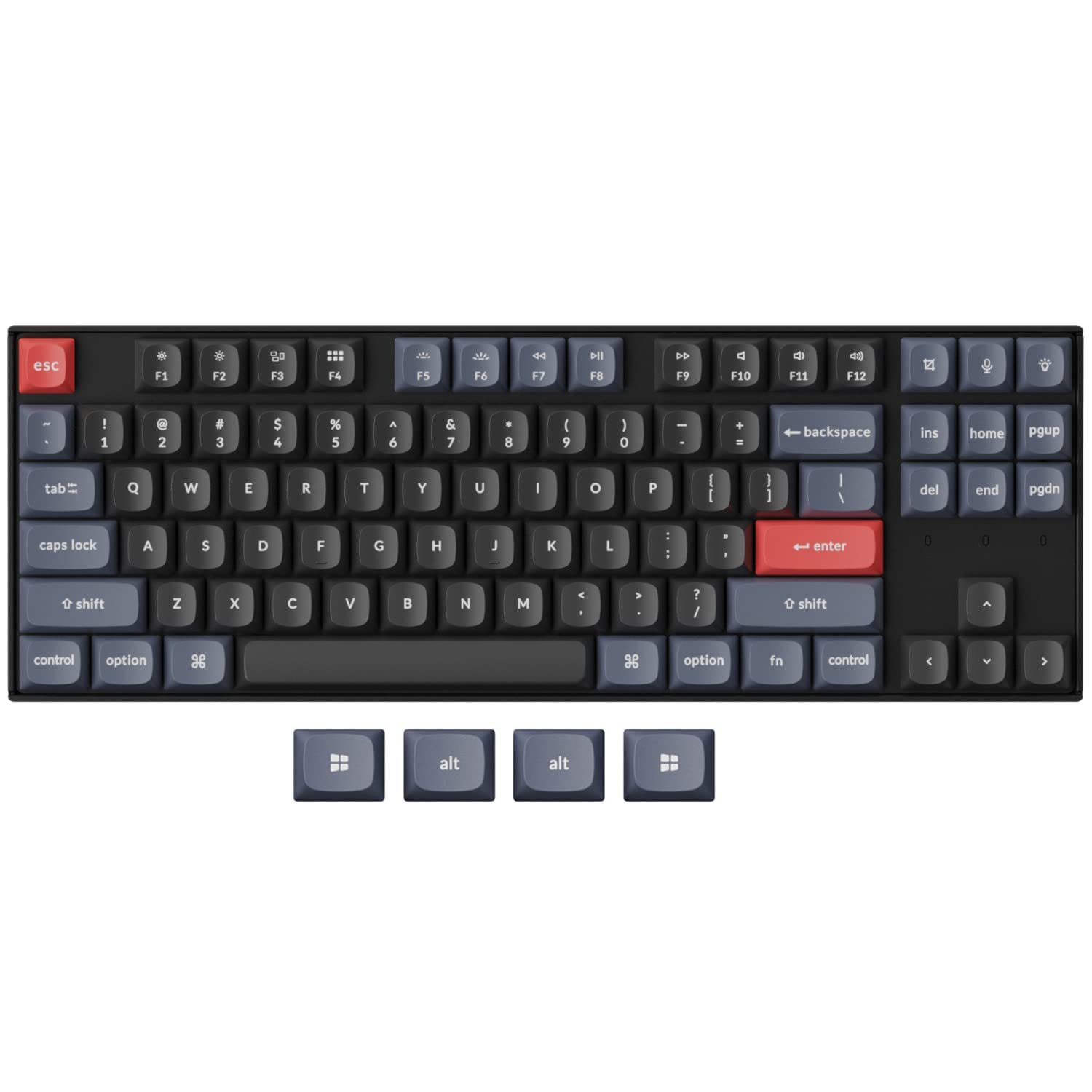Keychron K8 Pro QMKVIA Wireless Mechanical Keyboard Hot-Swappable TKL Custom Programmable Macro Wired Keyboard with Gateron