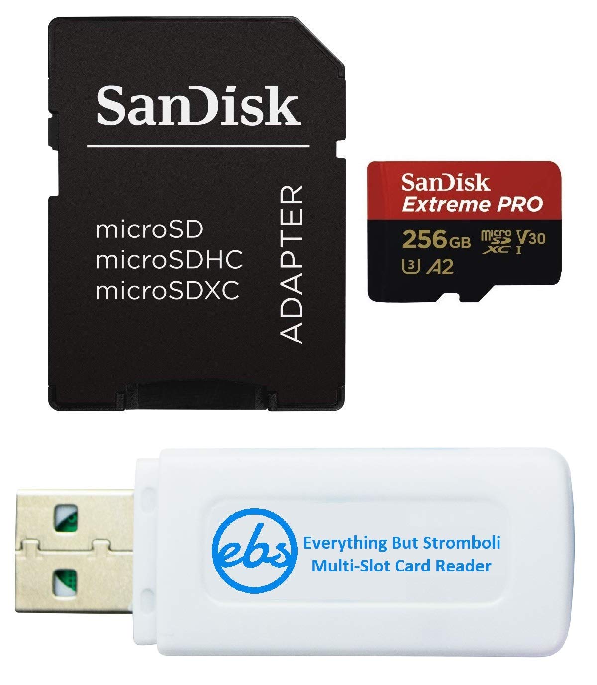 SanDisk Extreme Pro 256GB MicroSD Memory Card Works with DJI Drone Series Mavic 3 Classic SDSQXAV-256G-GN6MA U3 V30 A2 4K U