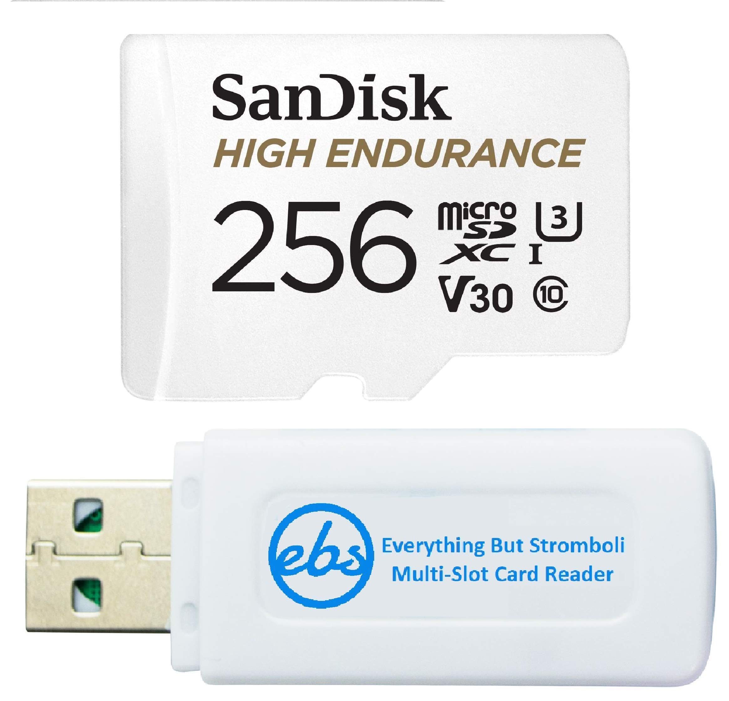 SanDisk Micro SDXC 256GB High Endurance Memory Card Works with Wyze Cam v3 Pro Wyze Cam Outdoor v2 Smart Camera SDSQQNR-256
