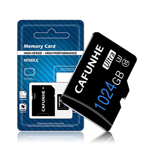 Micro SD Card 1TB TF Card Class 10 Micro SD Memory Cards 1TB High Speed with Adapter for Camera Phone ComputerDash CameTa