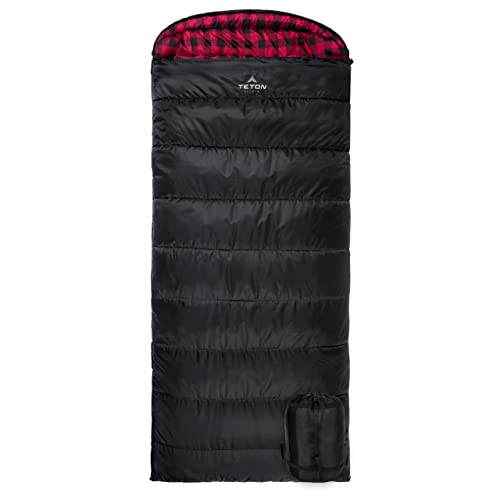 TETON Sports 101R Celsius XXL -18C0F Sleeping Bag 0 Degree Sleeping Bag Great for Cold Weather Camping Lightweight Sleepin