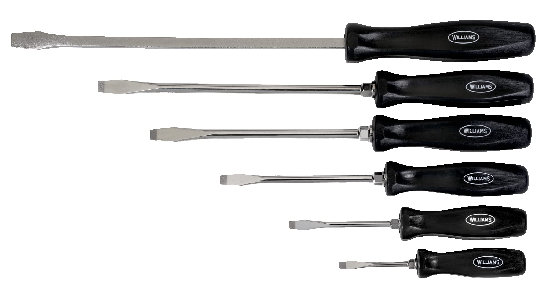 Williams 100P-6SD 6-Piece Premium Slotted Screwdriver Set by Snap-on Industrial Brand JH Williams 並行輸入品並行輸