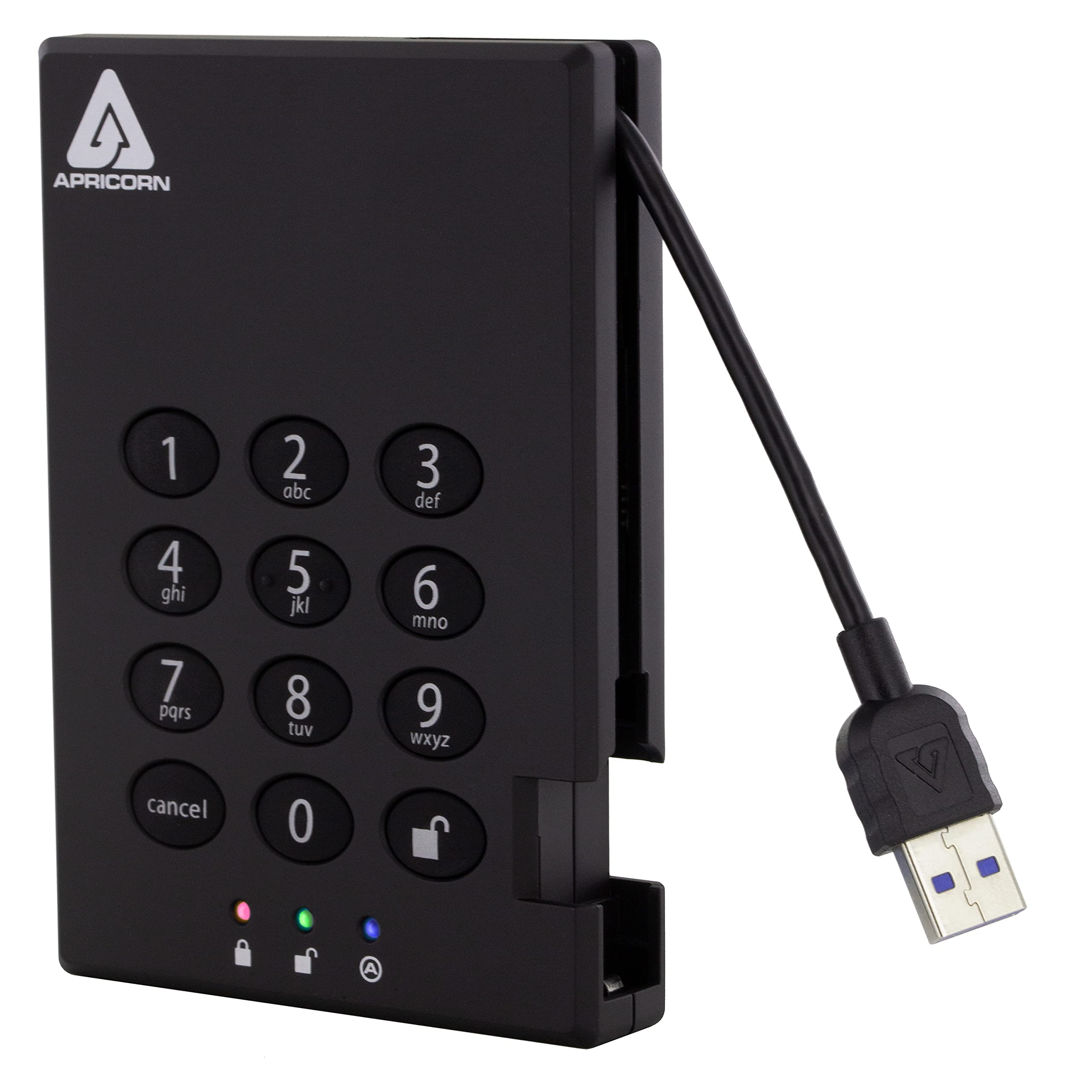アプリコーン暗証番号式外付けSSDApricorn Aegis Padlock 512 GB USB 3.0 SSD Model 並行輸入品並