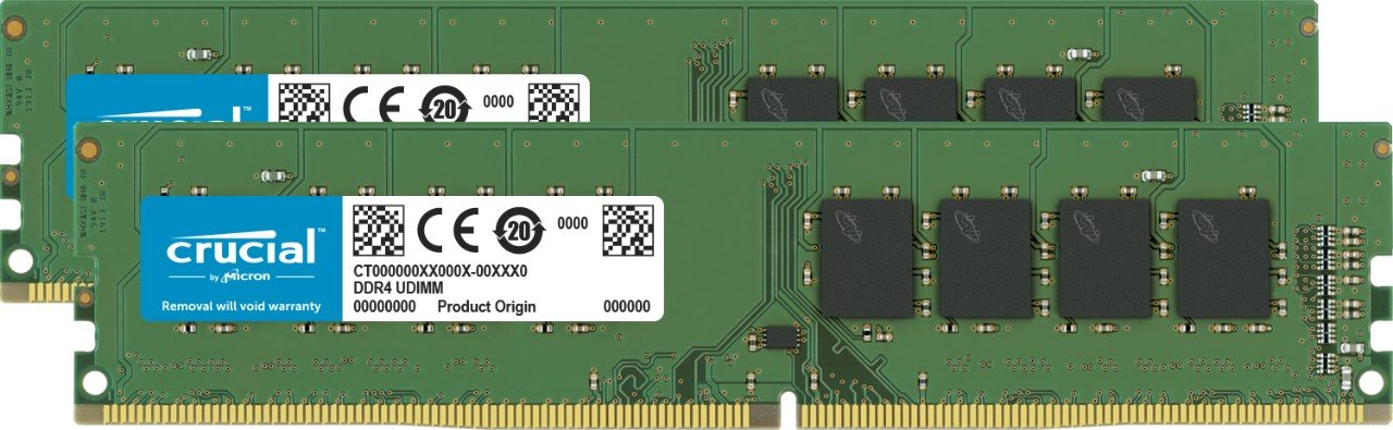 Crucial Micron製 DDR4 デスクPC用メモリー 8GB x2 2133MTs PC4-17000 CL15 288pin DR x8 Unbuffered DIMM C