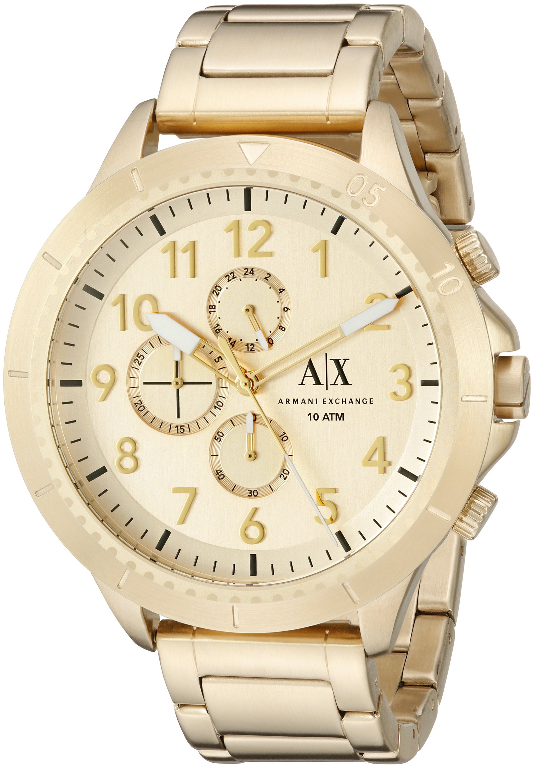 アルマーニ エクスチェンジ クオーツ クロノ メンズ 腕時計 AX1752 ゴールド並行輸入品