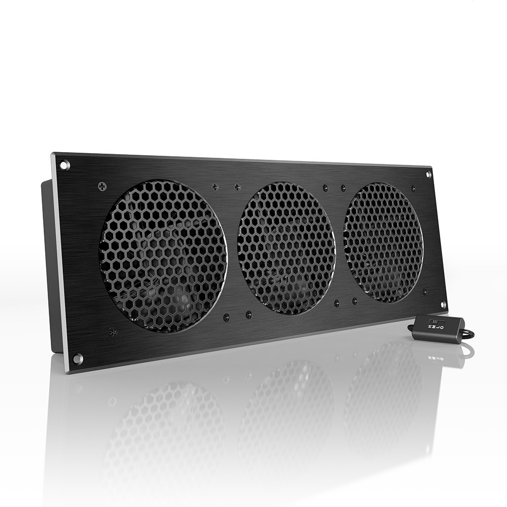 AC Infinity AIRPLATE S9 静音 冷却 ファン システム 18インチ 速度 制御機能 付き ホームシアター AV