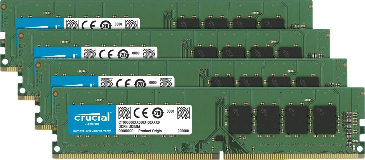 Crucial Micron製 DDR4 デスク用メモリー 8GB x 4 2400MTs PC4-19200 288pin DR x8 CT4K8G4DFD824A並行輸