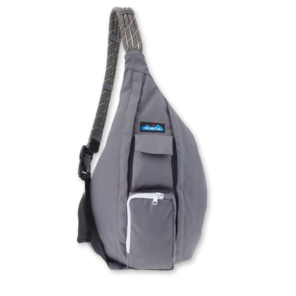 KAVU Original Rope Sling Bag Polyester Crossbody Backpack - Smoked Pearl並行輸入品
