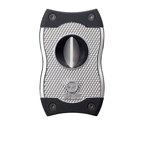 Colibri SV-Cut Cigar Cutter - V-Cut Straight Cut 2 in 1 - Stainless Steel Blade with Spring-Loaded Release - for Cigars u
