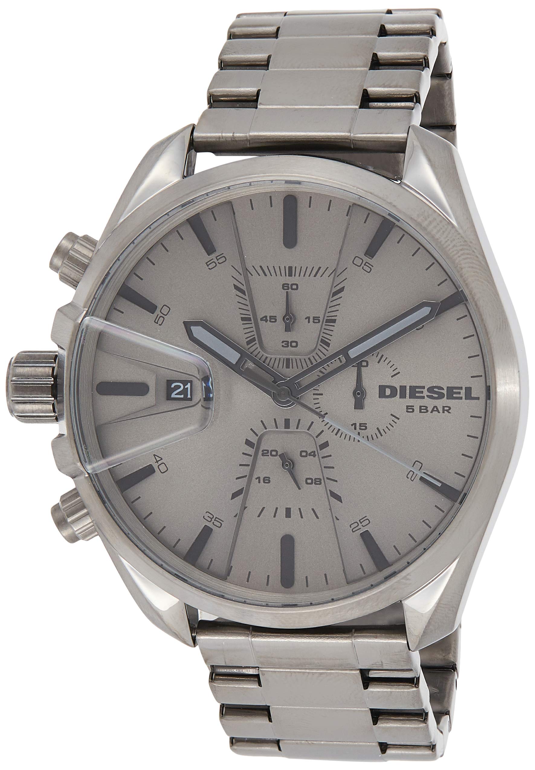 Diesel Mens Chrono DZ4484 Silver Sterling Quartz Dress Watch並行輸入品