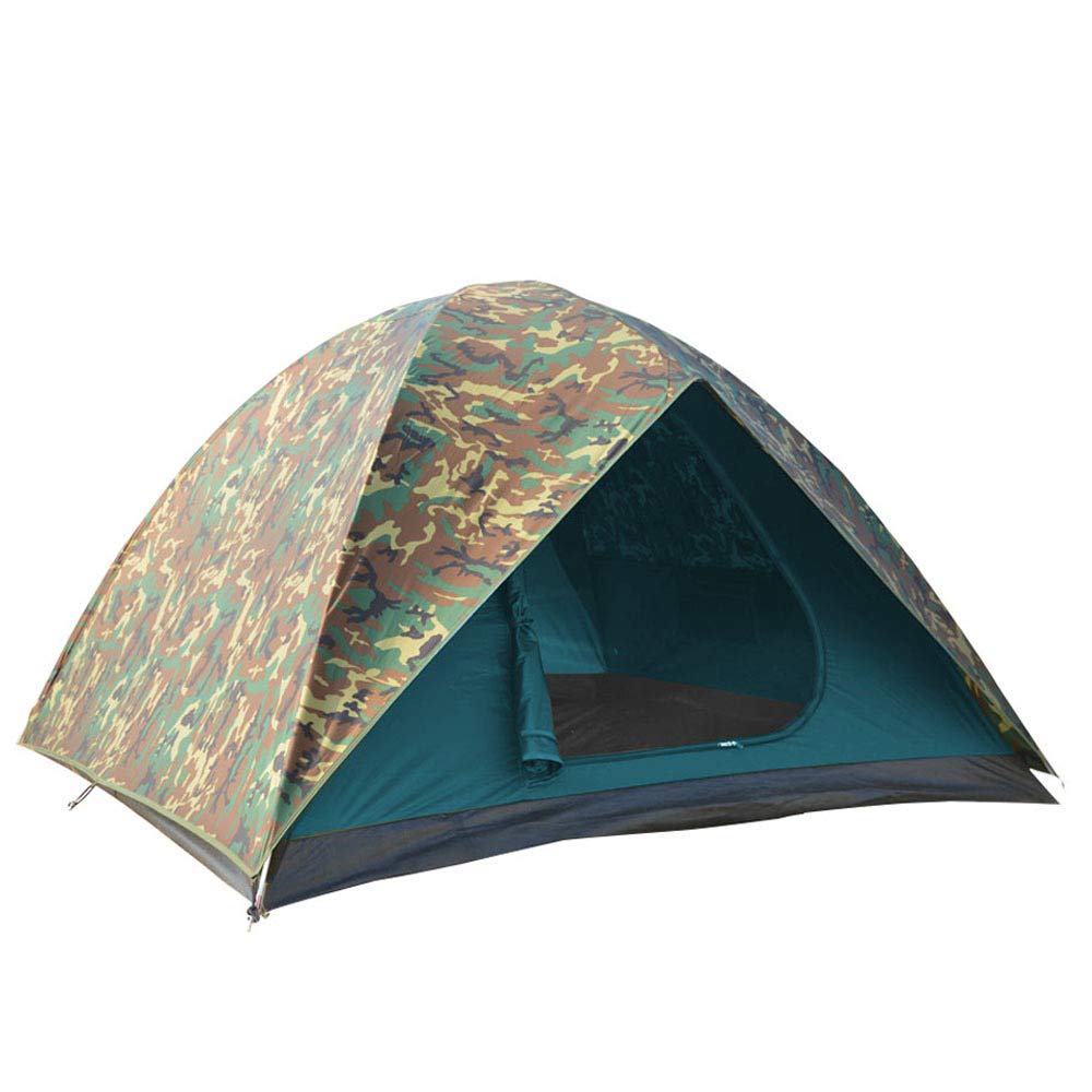 NTK Hunter GT 5 to 6 Person 9.8 by 9.8 Foot Outdoor Dome Woodland Camo Camping Tent 100 Waterproof 2500mm Easy Assembly