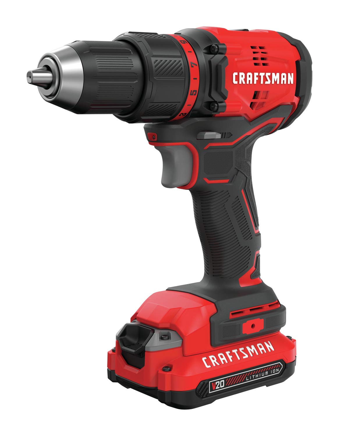 CRAFTSMAN V20 Cordless DrillDriver Kit Brushless CMCD710C1 Red 12-in.並行輸入品