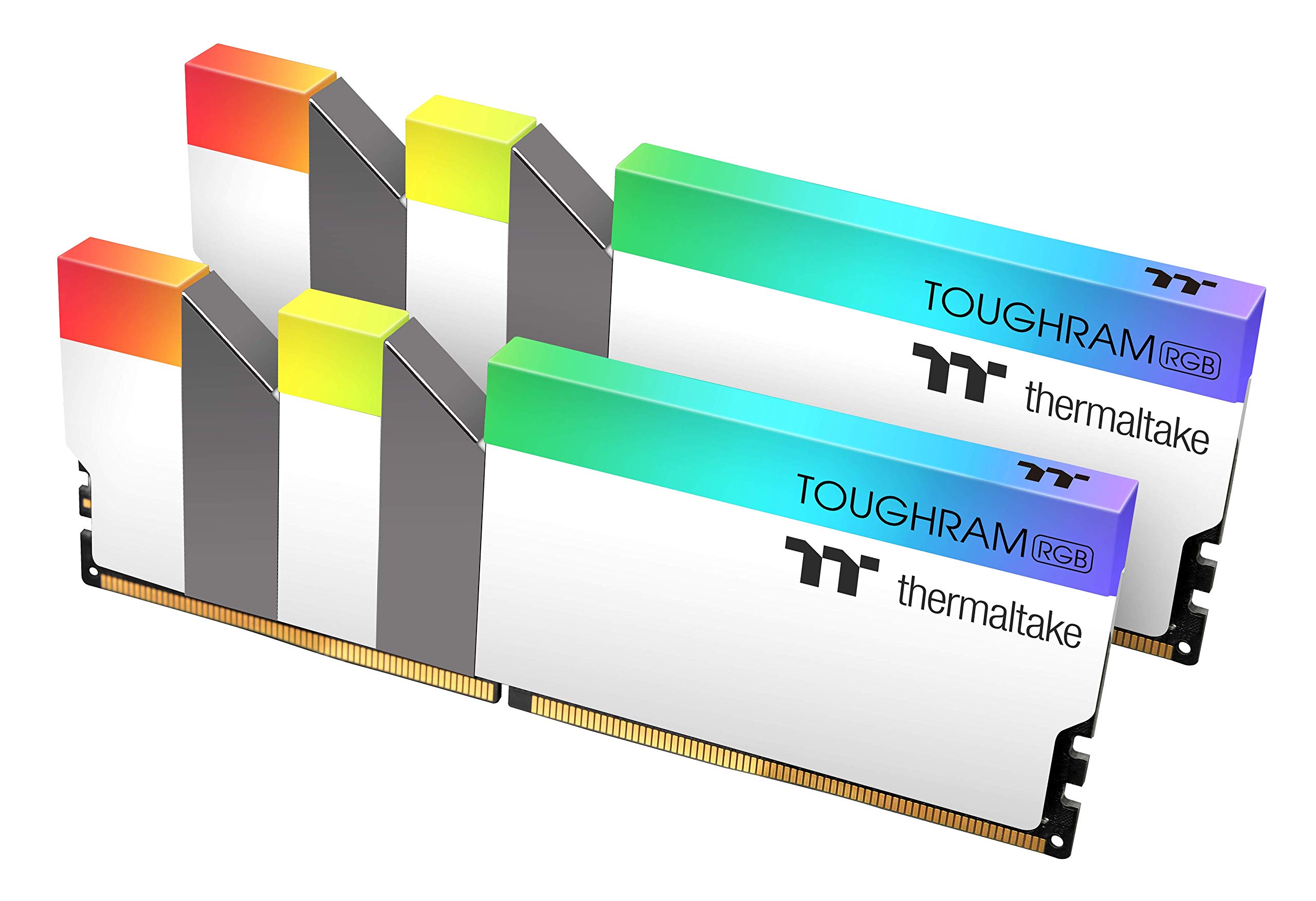 Thermaltake TOUGHRAM RGB ホワイト DDR4 4400MHz 16GB 8GB x 2 1680万色 RGB AlexaRazer Chroma5V マザーボード 同