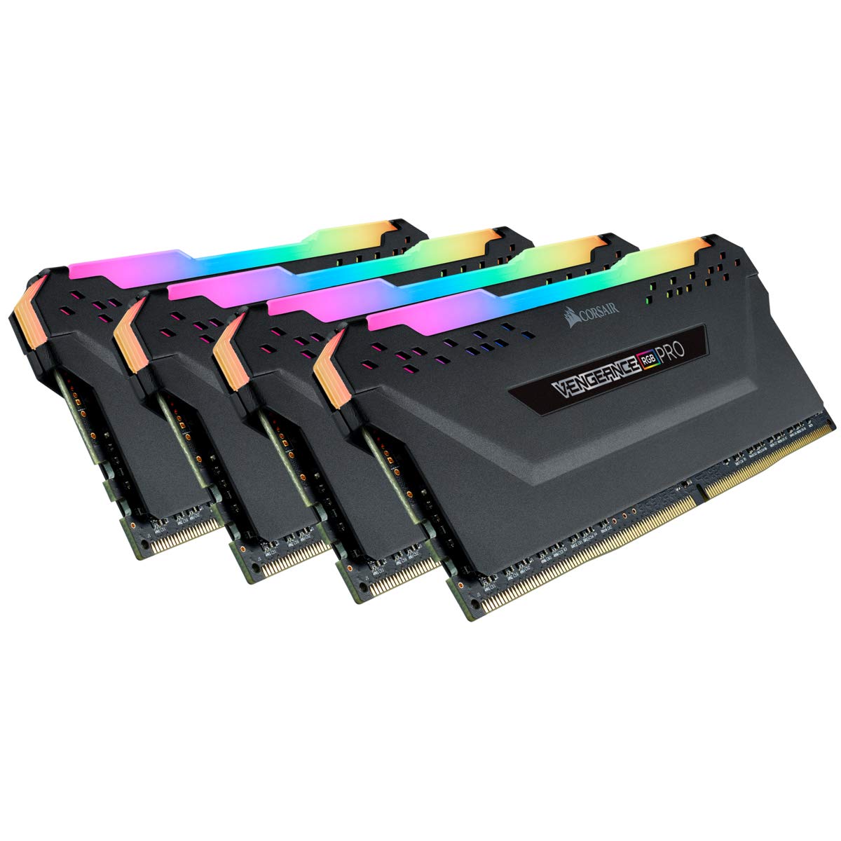 Corsair Vengeance RGB PRO 128GB 4x32GB DDR4 3600 PC4-28800 C18 デスクトップメモリー ブラックモデ