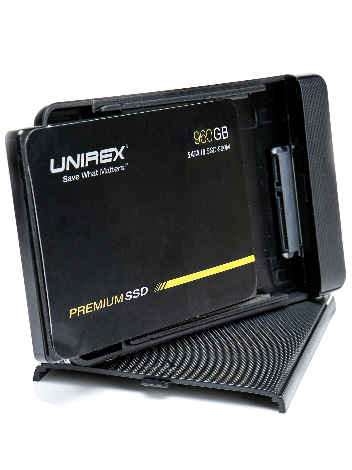 Unirex 960GB Portable External SSD SATA LLL Solid State Drive 3D TLCQLC並行輸入品