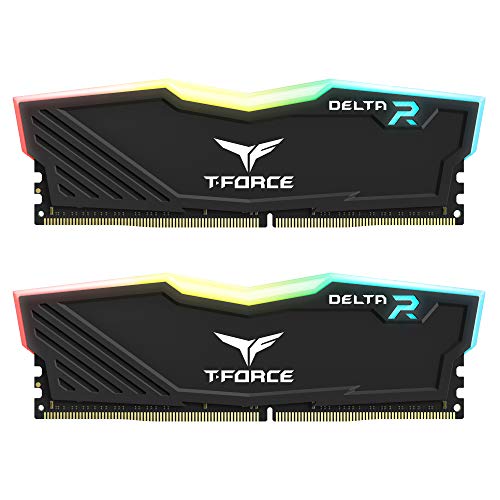 TEAMGROUP T-Force Delta RGB DDR4 16GB 2x8GB 3600MHz PC4-28800 CL18 デスクトップ ゲーム メモリ モジュール